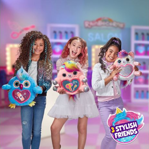 عروسک سورپرایزی رینبوکورنز RainBocoRns سری Big Hair Surprise با شاخ صورتی و بنفش-اسباب بازی